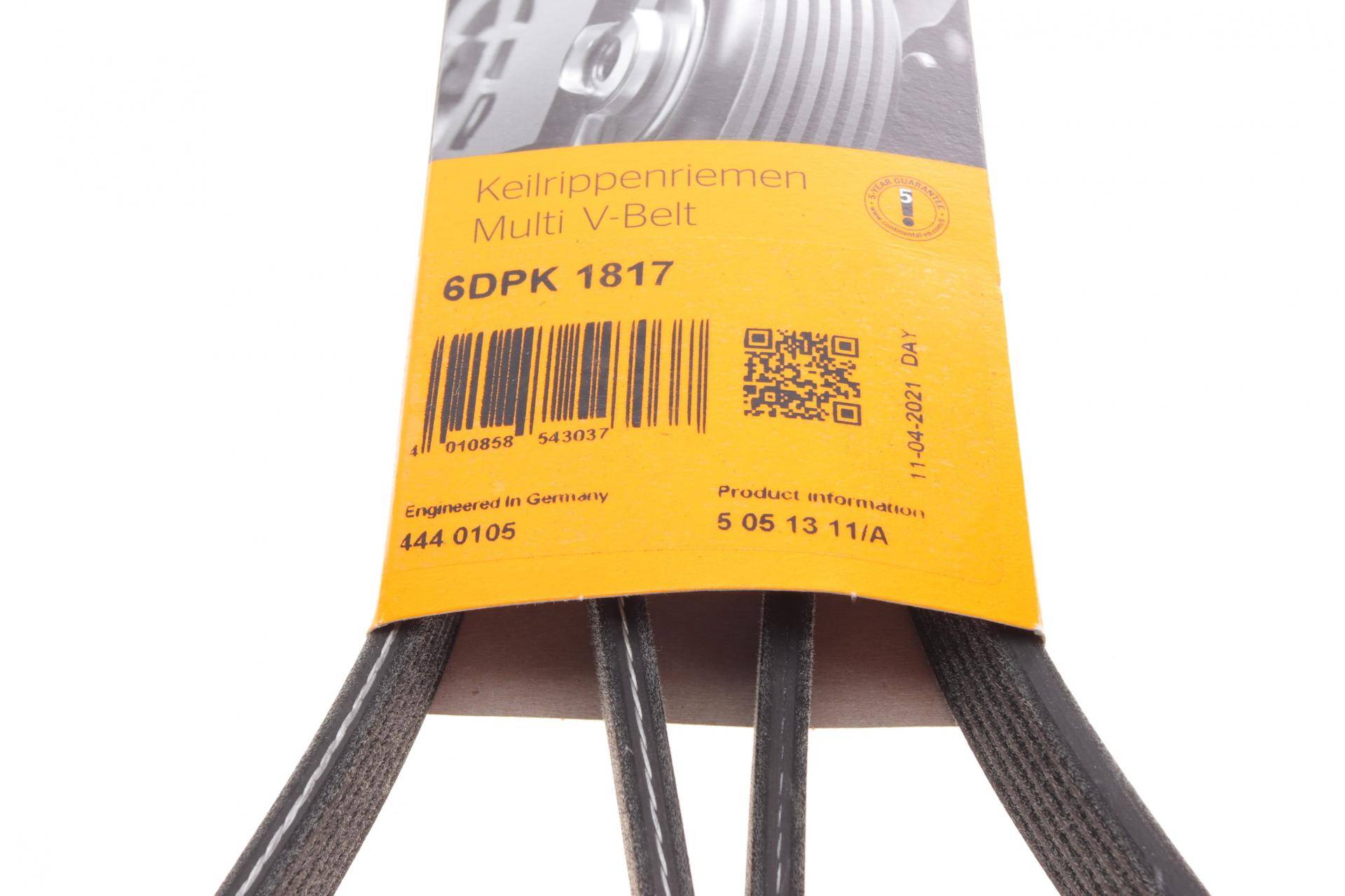 Ремінь генератора BMW 3 (E90/E92)/5 (E60)/X3 (E83) 2.0-3.0D 04-13