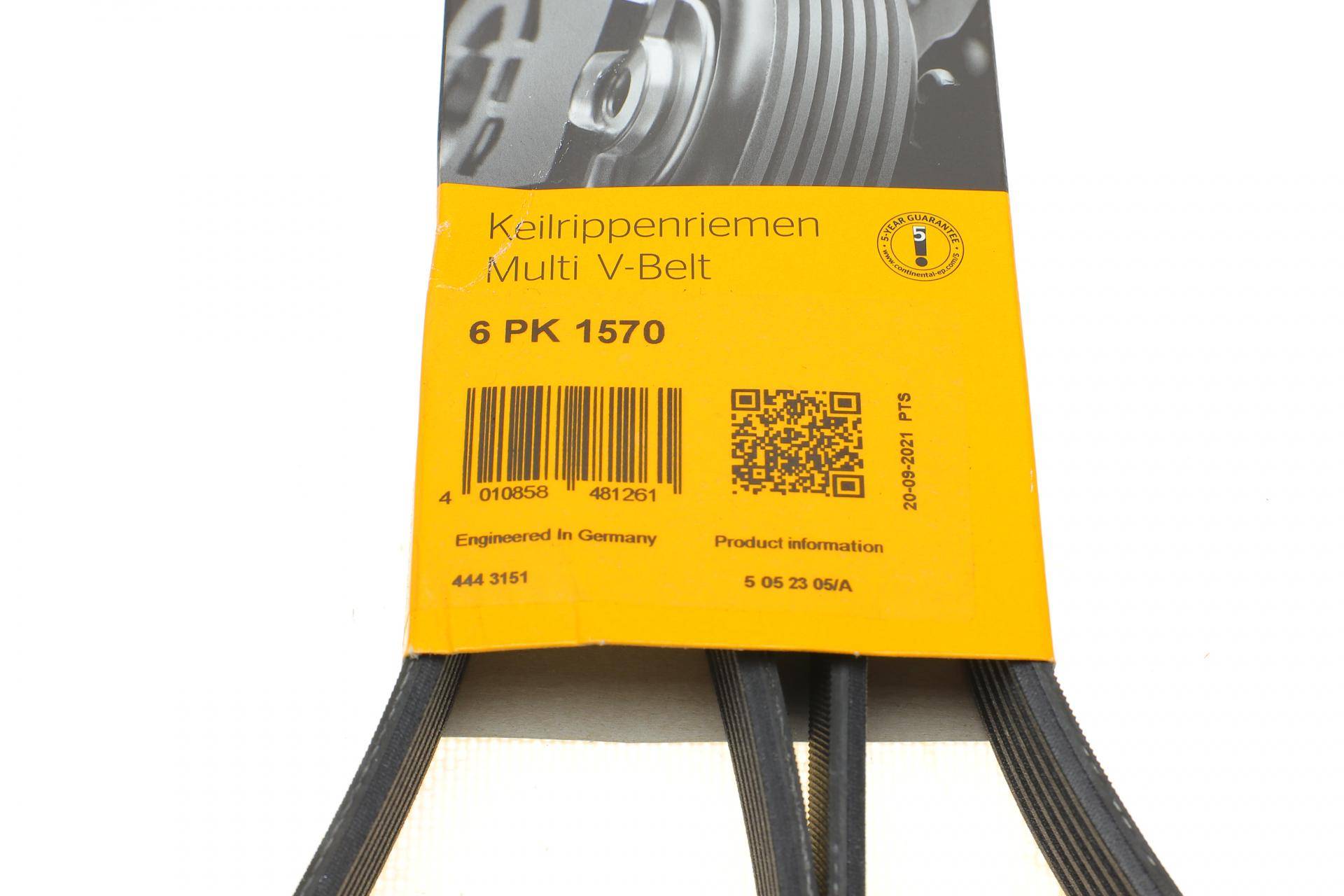Ремінь генератора Audi A4/A6 1.6-2.0 00-08 (6PK1570)