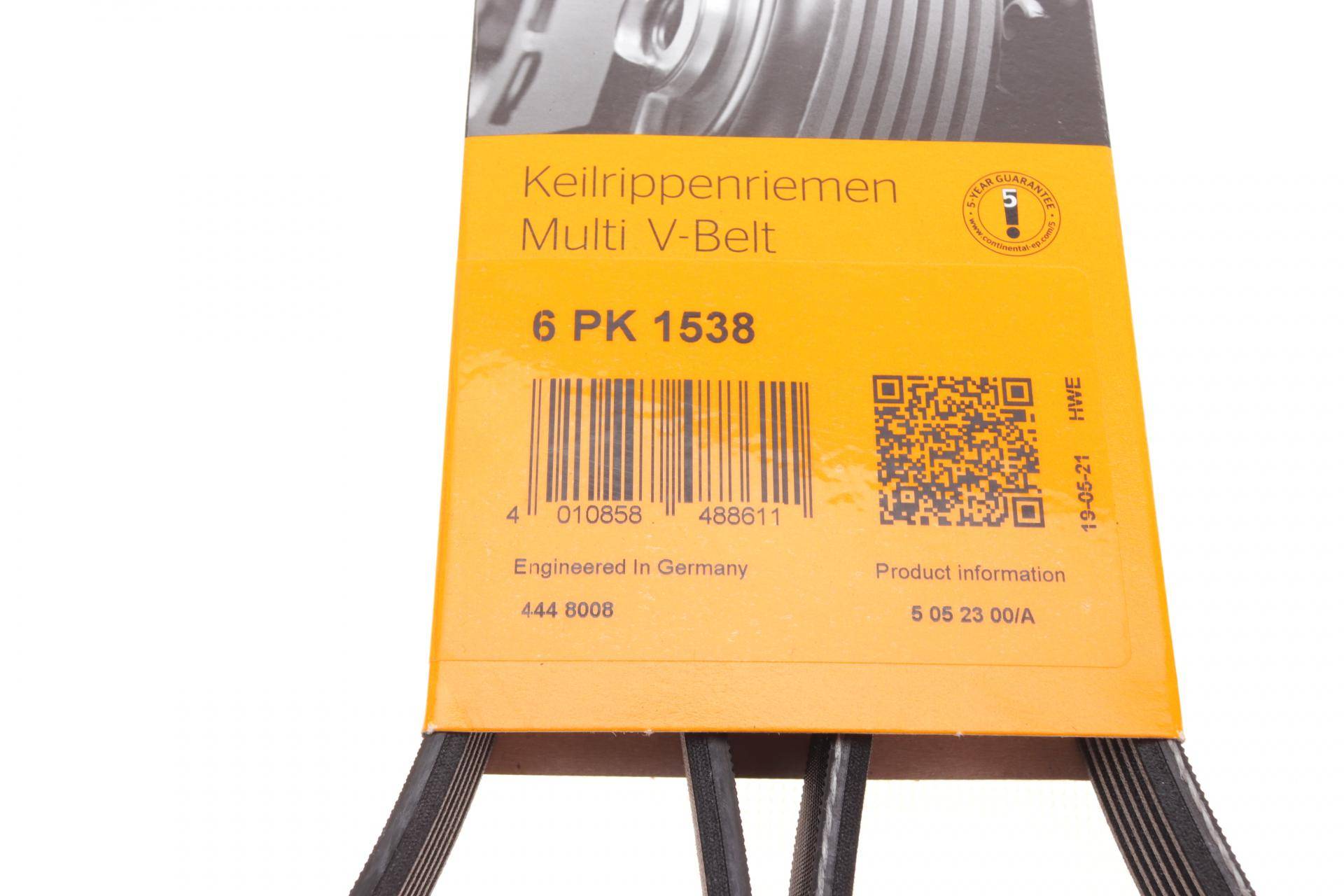 Ремінь генератора VW Golf 1.6FSI 02-06/BMW 3 (E46)/5 (E39/E60) 2.0-3.0 97-10/Ford Focus/Kuga 1.5 14-