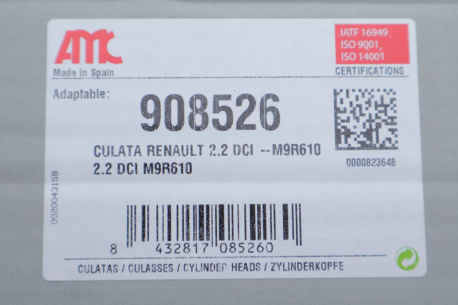 Головка блоку циліндрів Renault Master 2.3dCi 10-/Trafic 2.0dCi 06-