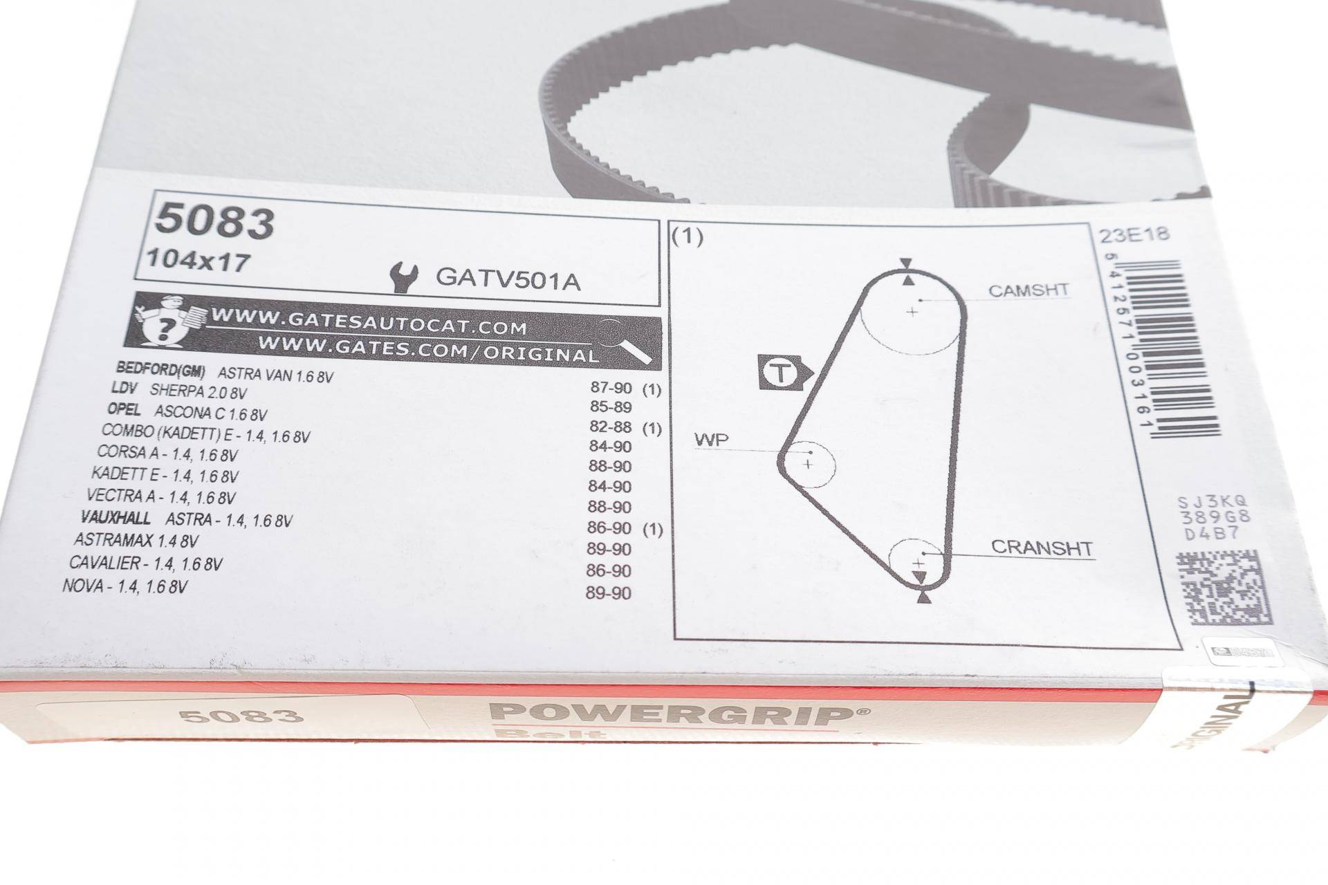 Ремінь ГРМ Opel Ascona C/Kadett E 1.3-1.6 86-94