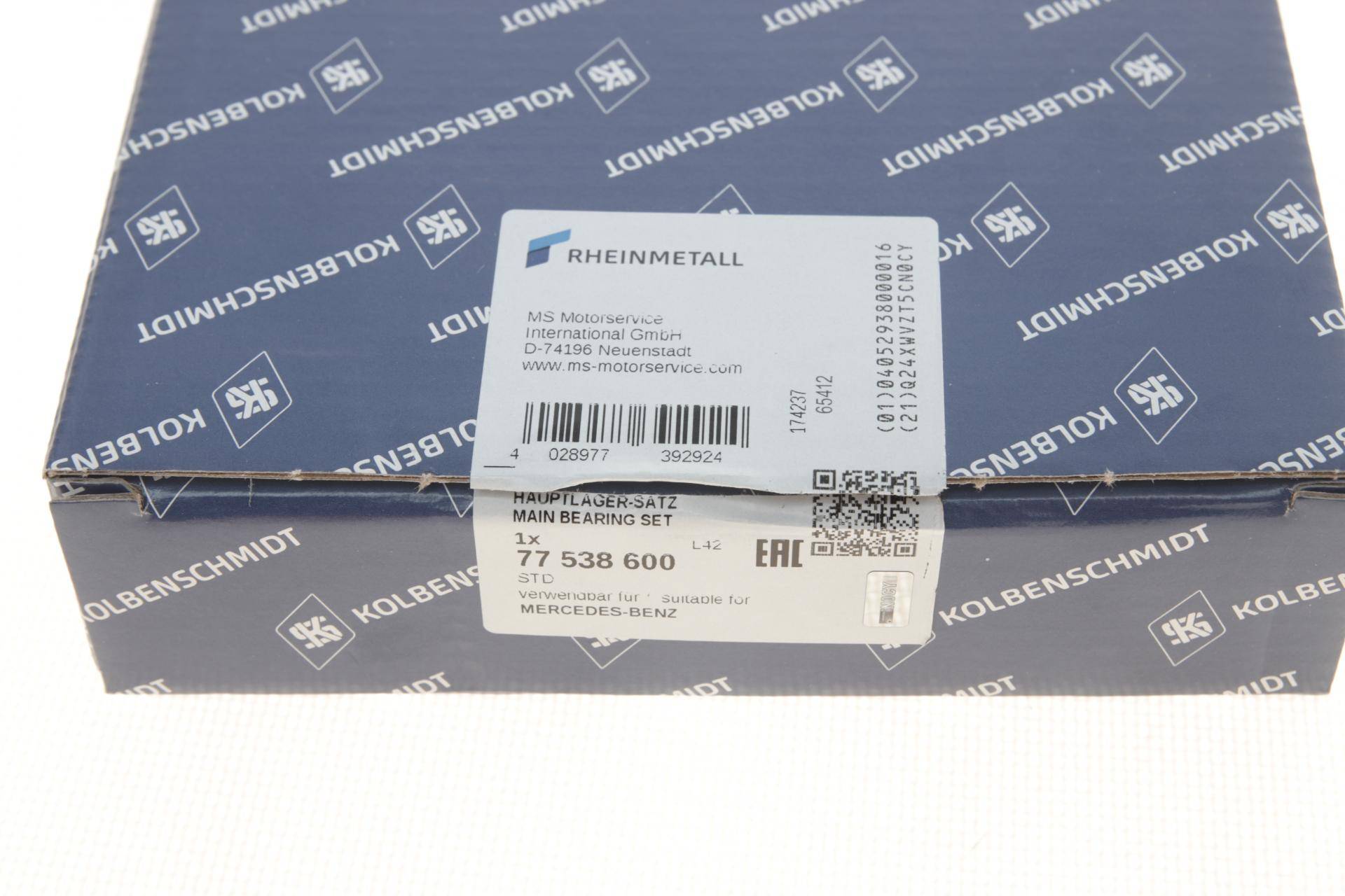 Вкладиші корінні MB Vario OM904 4.3TDI (STD) (к-кт)