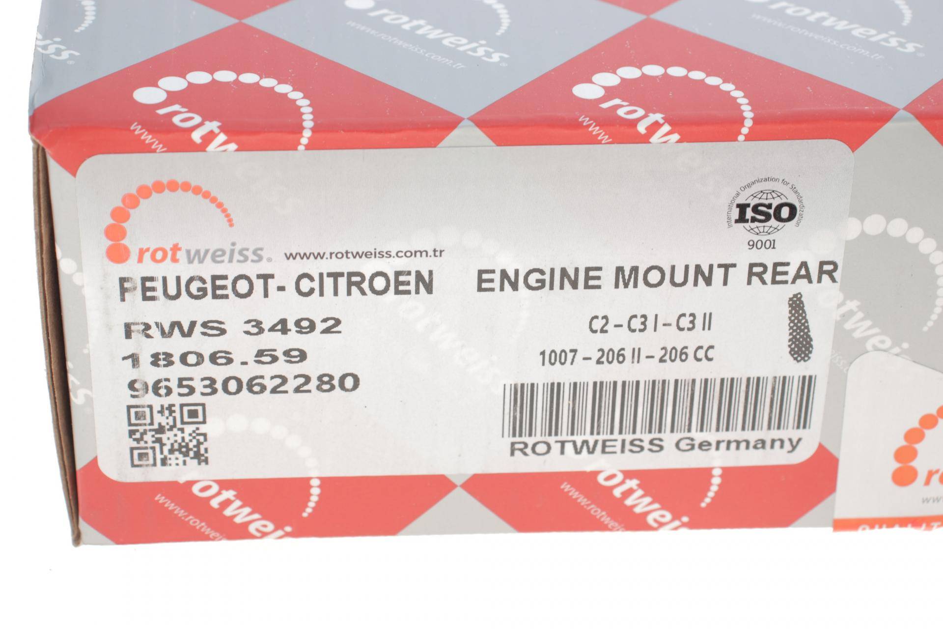 Подушка двигуна (задня) Citroen C3/Peugeot 207 98-