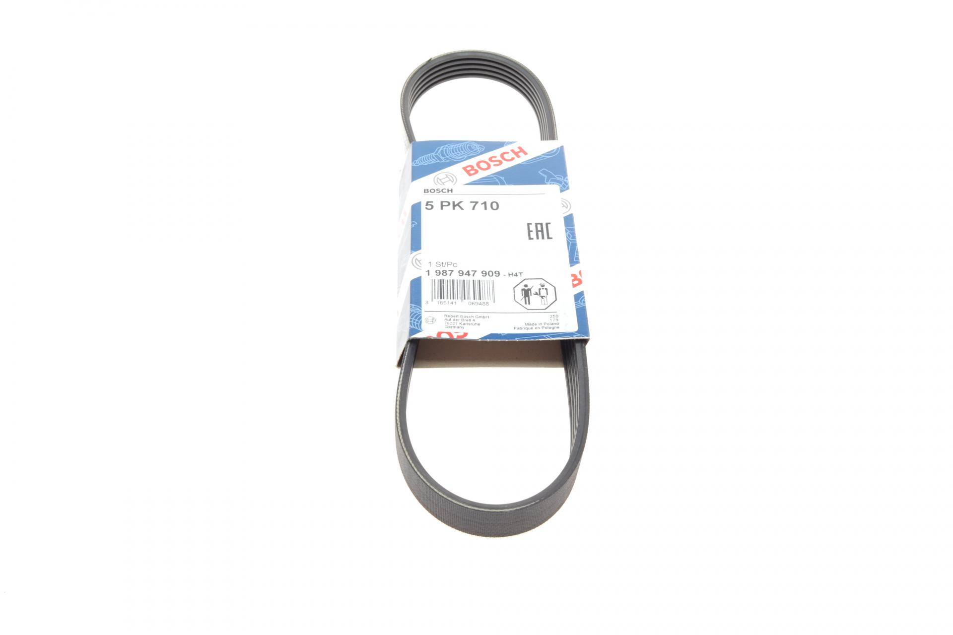 Ремінь генератора Ford Focus 2.0 04-12/Peugeot 405/605 1.8/2.0 Turbo 88-99 (5PK710)
