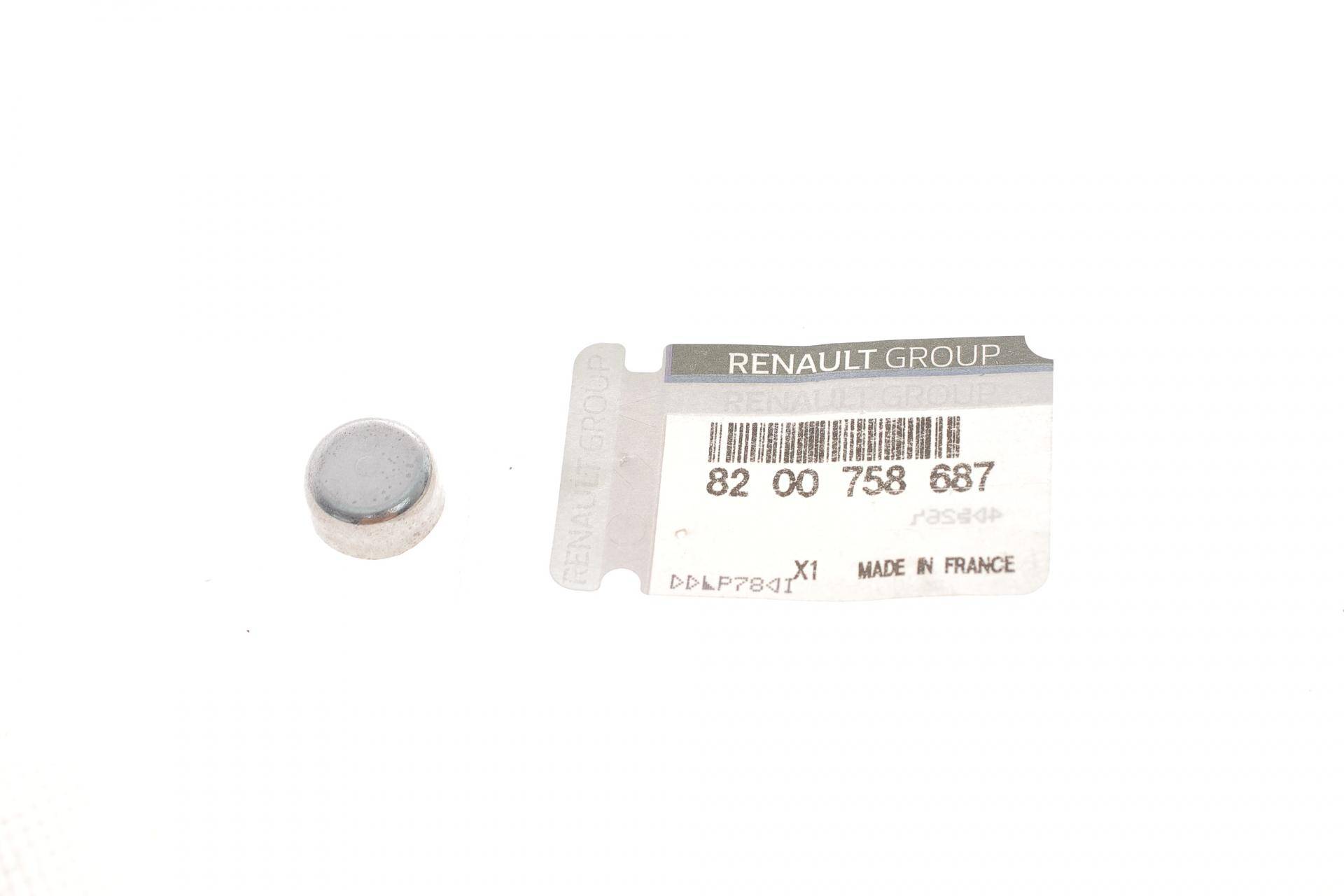 Заглушка блоку циліндрів Renault Kangoo/Traffic/Laguna/Clio/Duster (14.4mm)