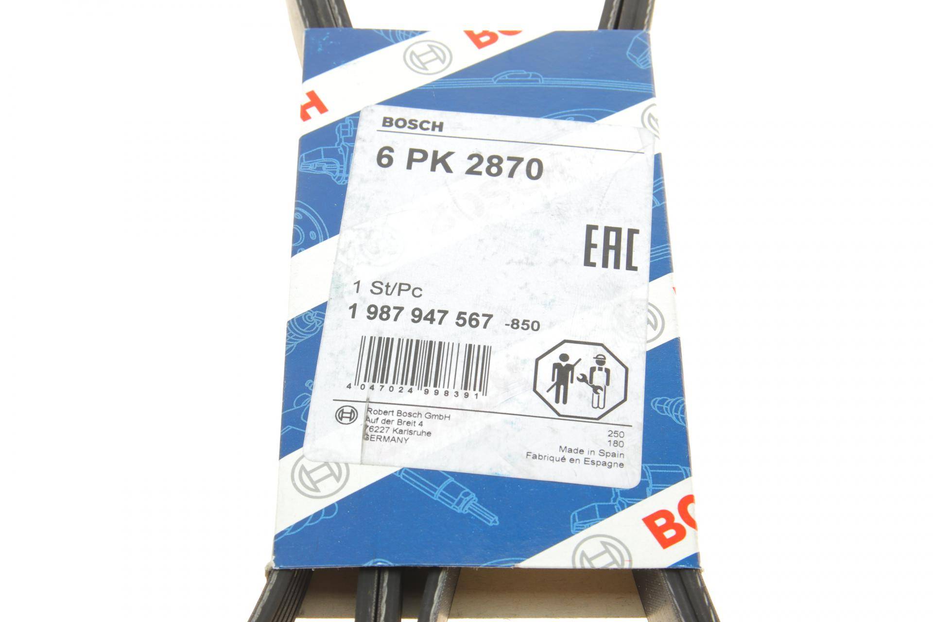 Ремінь генератора Jeep Cherokee/Liberty 2.5/2.8 CRD 01- (6PK2870)