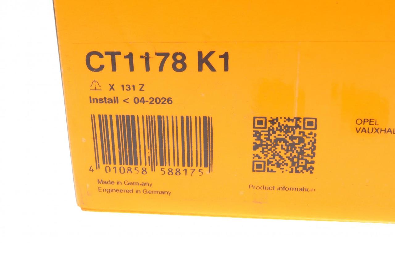 Комплект ГРМ Opel Astra H/J/Corsa C/D/Meriva/Zafira/Combo 1.7CDTI 06- (25x131z)