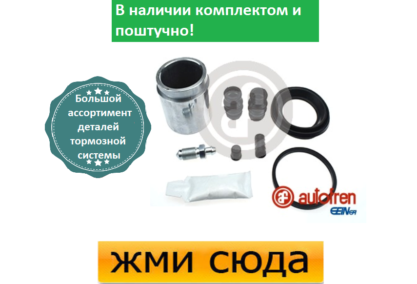 Ремкомплект супорта (переднього) Nissan Patrol 97- (d=48mm) (Niss) (+ поршень)