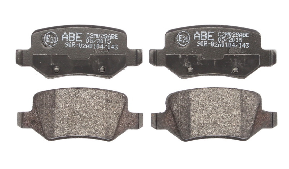 Задні дискові гальмівні колодки MERCEDES W168, W169, VANEO 1997-2012 ABE