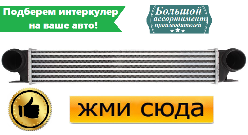 Інтеркулер БМВ 5 Е39, 7 Е38 - BMW 5 E39, 7 E38 (2.0D-3.9D) 08.98-05.04
